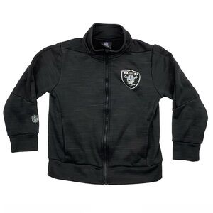 NFL Team Apparel Kids Raiders Jacket Size: (5-6)